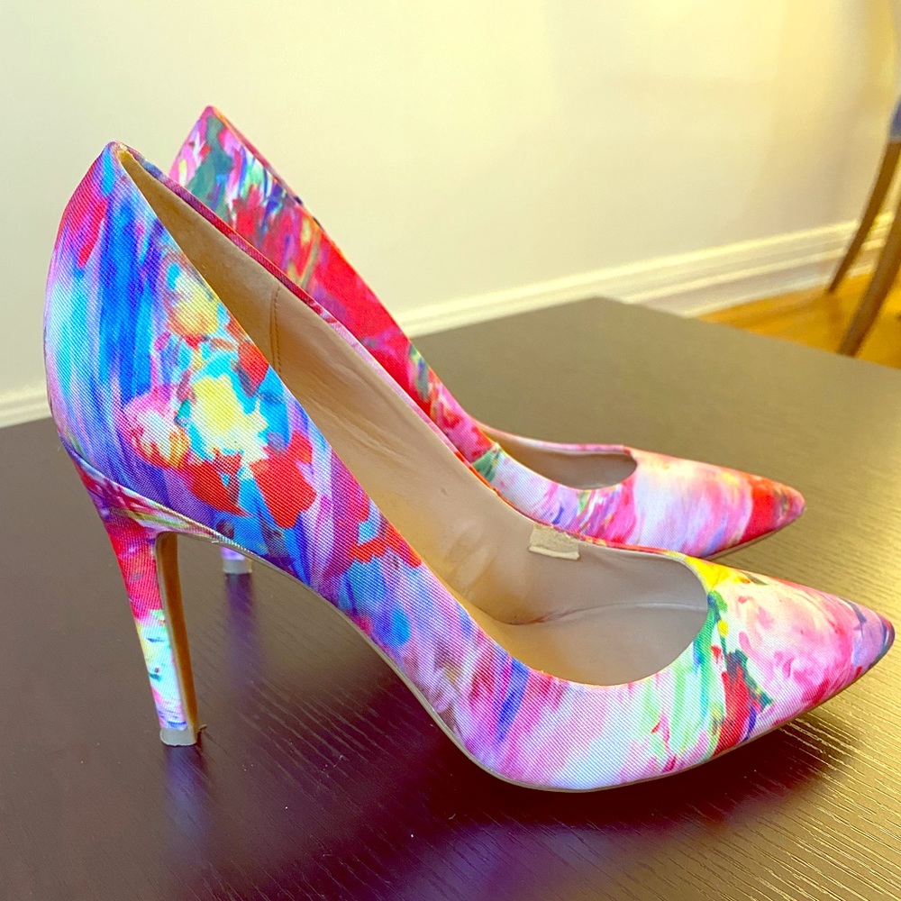Colorful Watercolor Heels